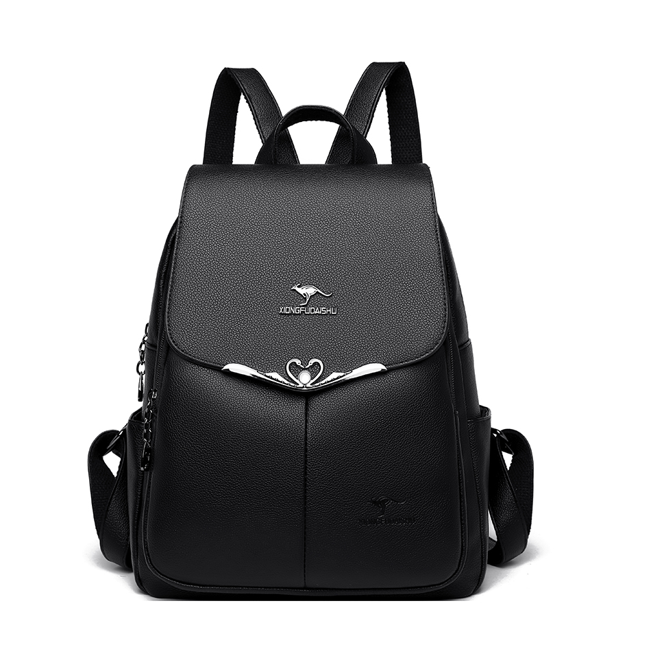 Xl Luxury Bags - กระเป๋าเป้สะพายหลังดีไซเนอร์แฟชั่นหรูสำหรับผู้หญิงกระเป๋านักเรียนหนัง PU สำหรับผู้หญิงกระเป๋าเป้เดินทางความจุขนาดใหญ่กระเป๋าเป้ใส่แล็ปท็อป