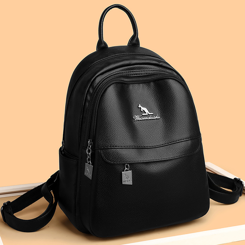 Luxury Bags Quality - 2024 ใหม่ผู้หญิงไหล่กระเป๋าหนังคุณภาพสูงกระเป๋าเป้สะพายหลังLuxury Designerยี่ห้อกระเป๋าเป้สะพายหลังขนาดใหญ่ความจุสาวกระเป๋าหนังสือท่องเที่ยว