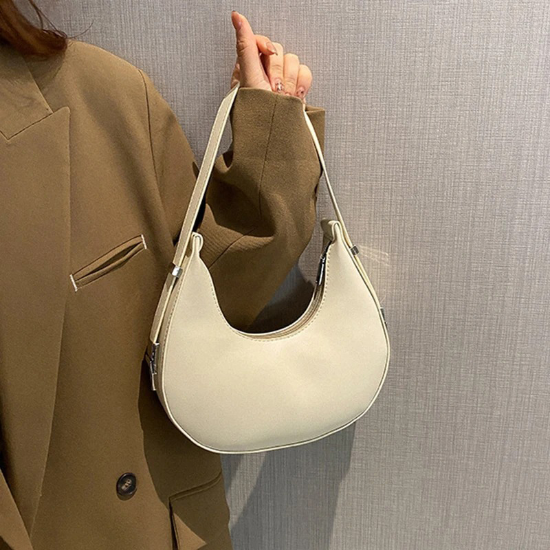 Luxury Bags Quality - กระเป๋าใต้วงแขนของผู้หญิง กระเป๋าสะพายหนัง PU หรูหรา กระเป๋าคลัทช์ขนาดเล็ก กระเป๋าสตางค์