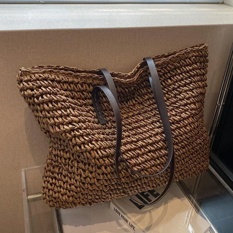 Luxury Bags Sale - PU Luxury Designกระเป๋าสะพายทอผ้าเย็บกระเป๋าแฟชั่นสุภาพสตรีลดราคา 2025 แฟชั่นกระเป๋าสะพายไหล่ความจุขนาดใหญ่