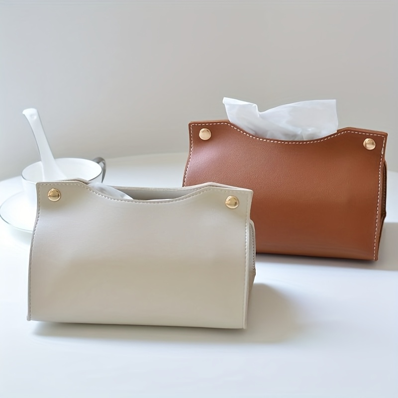 Luxury Bags For You - กล่องใส่กระดาษทิชชูหนังสุดหรูแบบส่วนตัว ดีไซน์สร้างสรรค์สำหรับบ้าน ห้องนั่งเล่น รถยนต์ พร้อมช่องเก็บของ