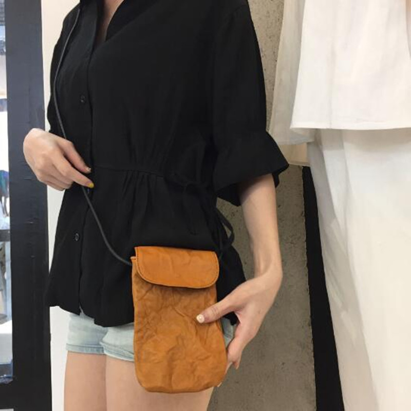 Luxury Bags Japan - ของแท้หนังกระเป๋าโทรศัพท์มือถือผักกระป๋องหนังนำเข้า Sheepskin ยี่ห้อ Luxury Handmade Crossbody