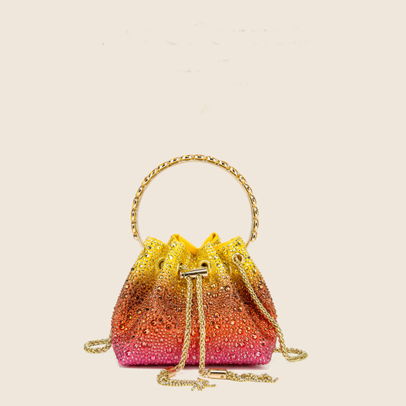 Luxury Bags Made - จับRhinestonesกระเป๋าคลัทช์เย็นกระเป๋าและกระเป๋าถือLuxury Designerกระเป๋าสะพายคริสตัลคลัทช์กระเป๋ากระเป๋าถัง