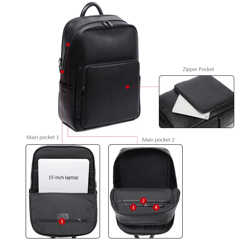 100% วัวแท้หนังผู้ชายกระเป๋าเป - Xl Luxury Bags บทวิจารณ์และราคา