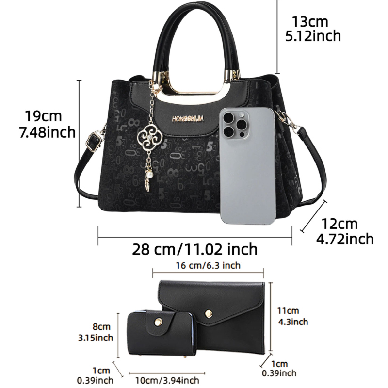 ชุดกระเป๋าถือแฟชั่นผู้หญิง 3 ช - Luxury Bags For You บทวิจารณ์และราคา