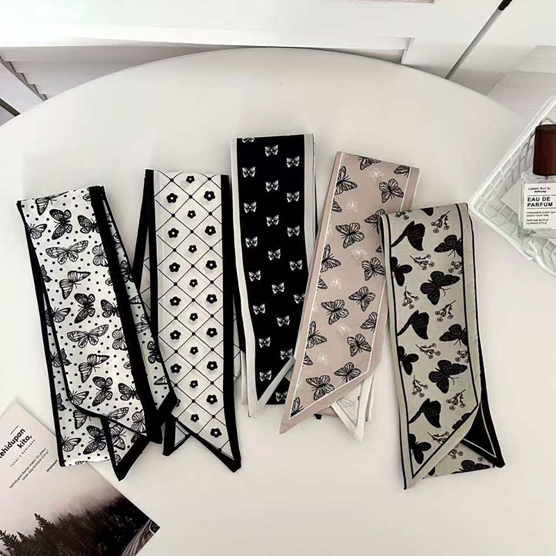ผ้าพันคอไหมขนาดเล็ก ลายผีเสื้อ - Luxury Bags Designer บทวิจารณ์และราคา