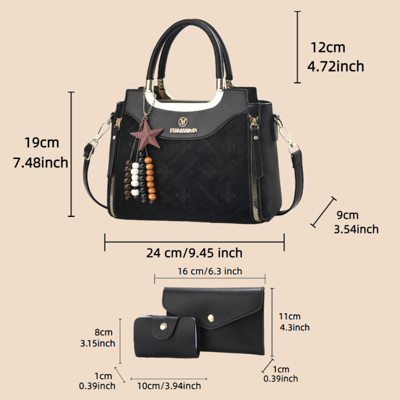 กระเป๋าถือผู้หญิงมีสไตล์ สีพื้ - Luxury Bags For You บทวิจารณ์และราคา