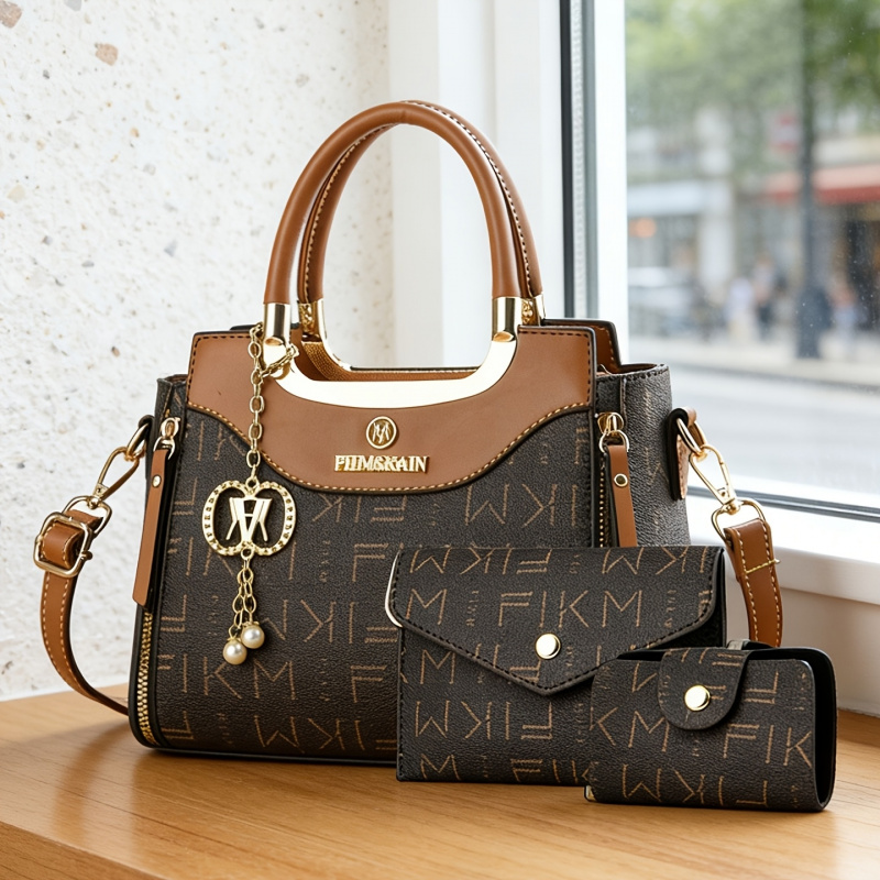 ชุดกระเป๋าพิมพ์ลายตัวอักษร 3 ช - Luxury Bags For You บทวิจารณ์และราคา