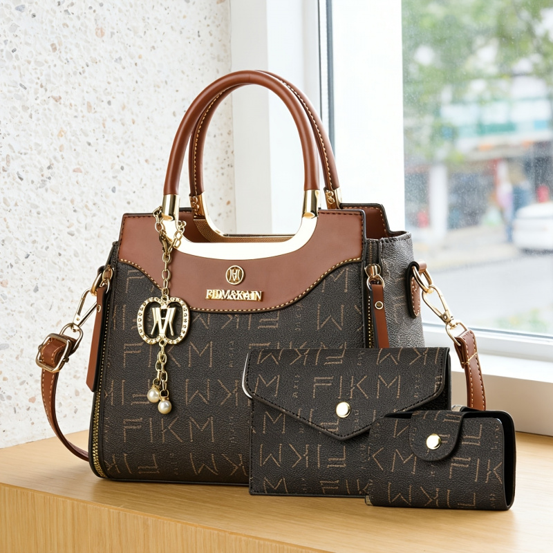 ชุดกระเป๋าพิมพ์ลายตัวอักษร 3 ช - Luxury Bags For You บทวิจารณ์และราคา