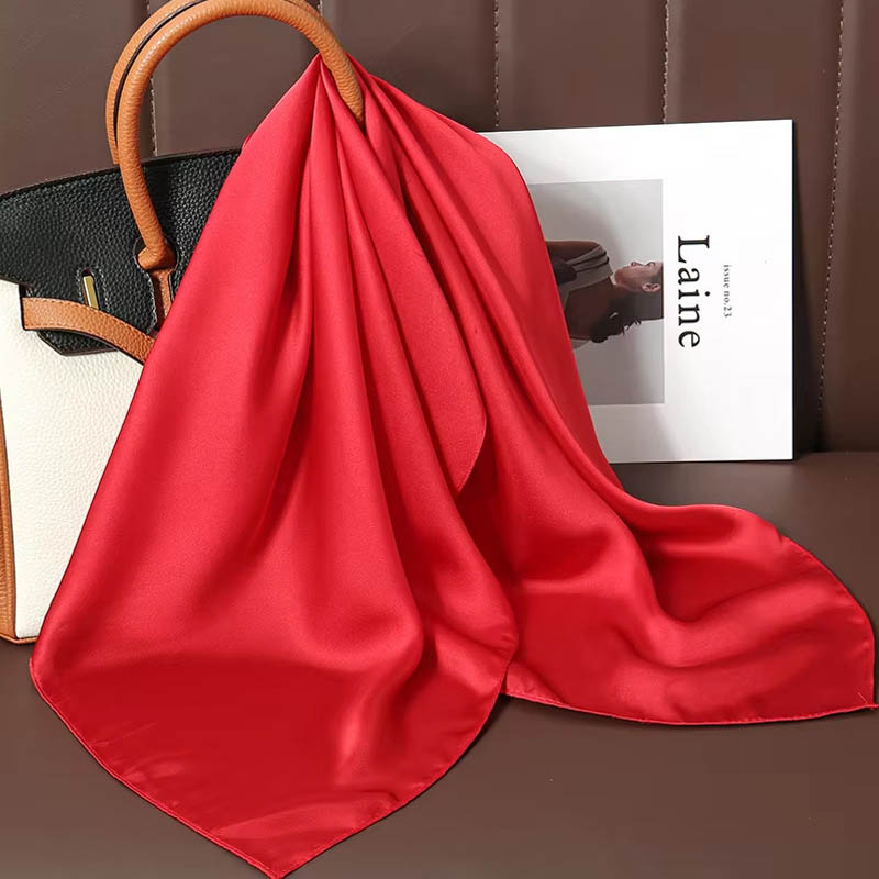 ผ้าพันคอไหมสีพื้นหรูหรา ผ้าซาต - Luxury Bags In China บทวิจารณ์และราคา