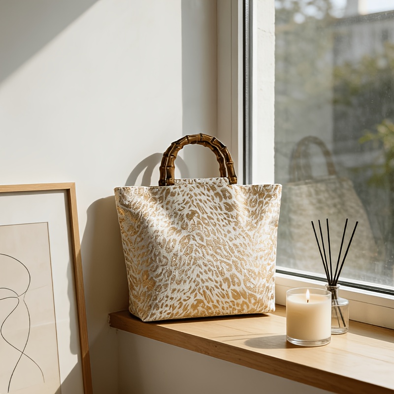 กระเป๋าโท้ทใบใหญ่ลายใบไม้เคลือ - Xl Luxury Bags บทวิจารณ์และราคา