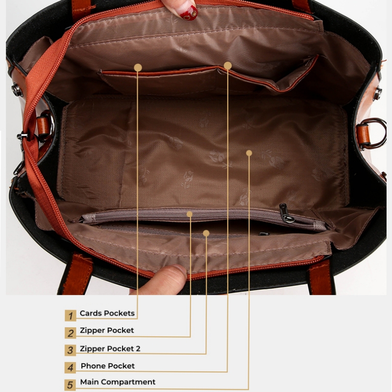 Moods แฟชั่นกระเป๋ามีที่จับชั้ - Xl Luxury Bags บทวิจารณ์และราคา