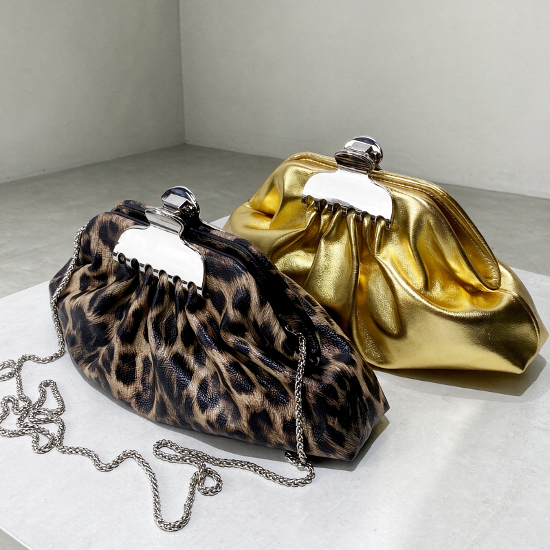 กระเป๋าคลัทช์ลายเสือดาวสำหรับผ - Luxury Bags Made บทวิจารณ์และราคา